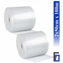 2x Rolle Luftpolsterfolie Breite 50cm x Länge 100m /...